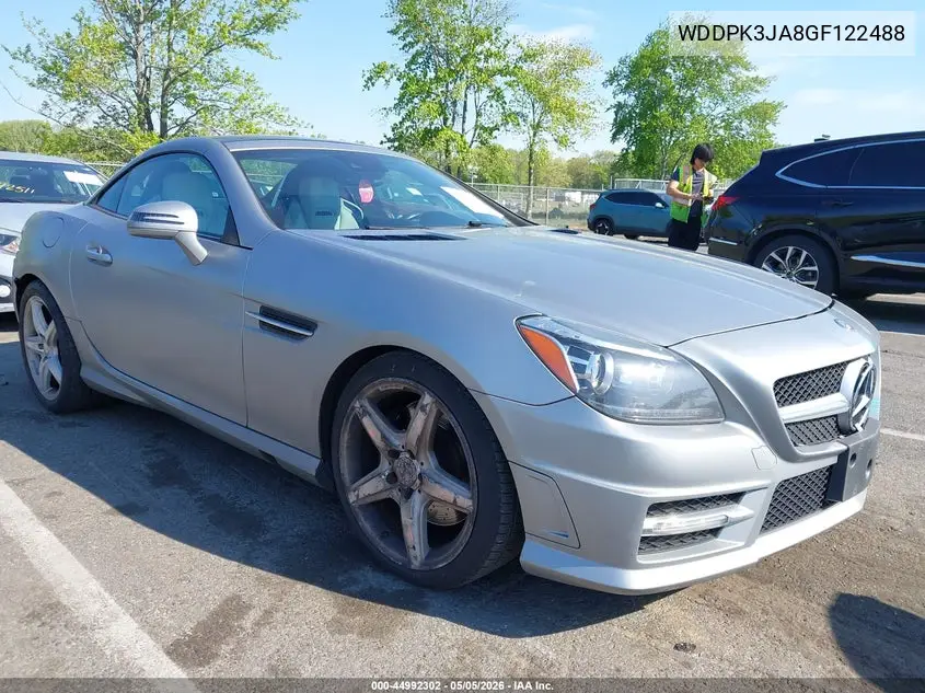 2016 Mercedes-Benz Slk 300 VIN: WDDPK3JA8GF122488 Lot: 44992302