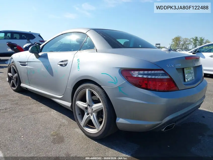 2016 Mercedes-Benz Slk 300 VIN: WDDPK3JA8GF122488 Lot: 44992302
