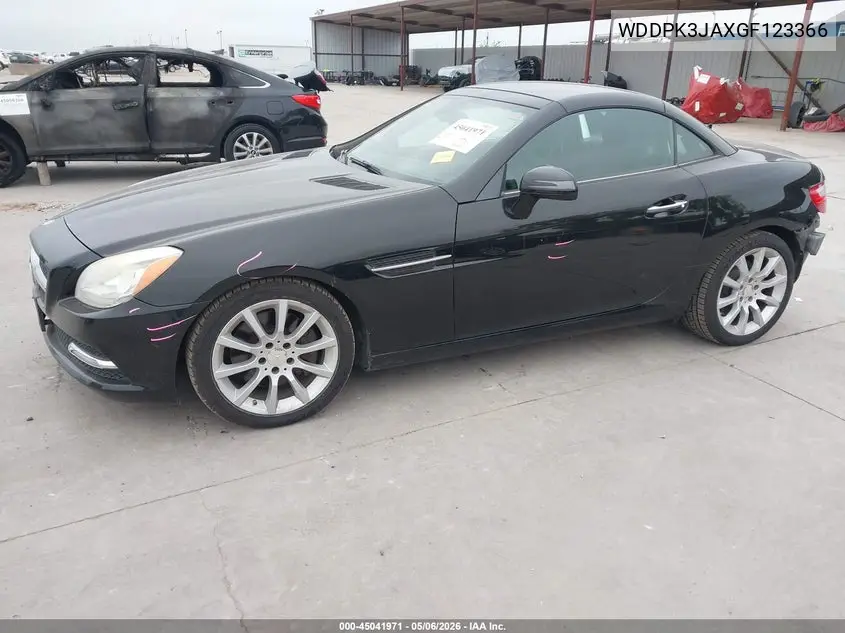 2016 Mercedes-Benz Slk 300 VIN: WDDPK3JAXGF123366 Lot: 45041971