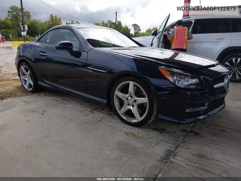 2016 Mercedes-Benz Slk 300 VIN: WDDPK3JA0GF122873 Lot: 45073429