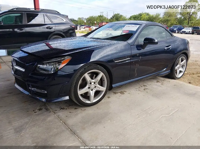 2016 Mercedes-Benz Slk 300 VIN: WDDPK3JA0GF122873 Lot: 45073429