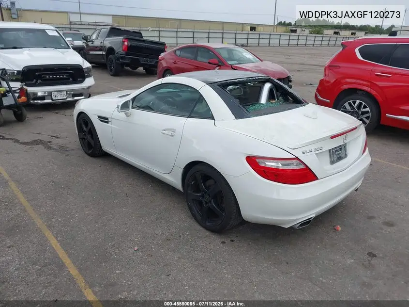 2016 Mercedes-Benz Slk 300 VIN: WDDPK3JAXGF120273 Lot: 45580065