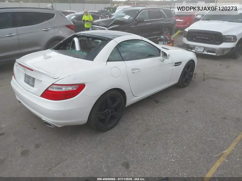 2016 Mercedes-Benz Slk 300 VIN: WDDPK3JAXGF120273 Lot: 45580065
