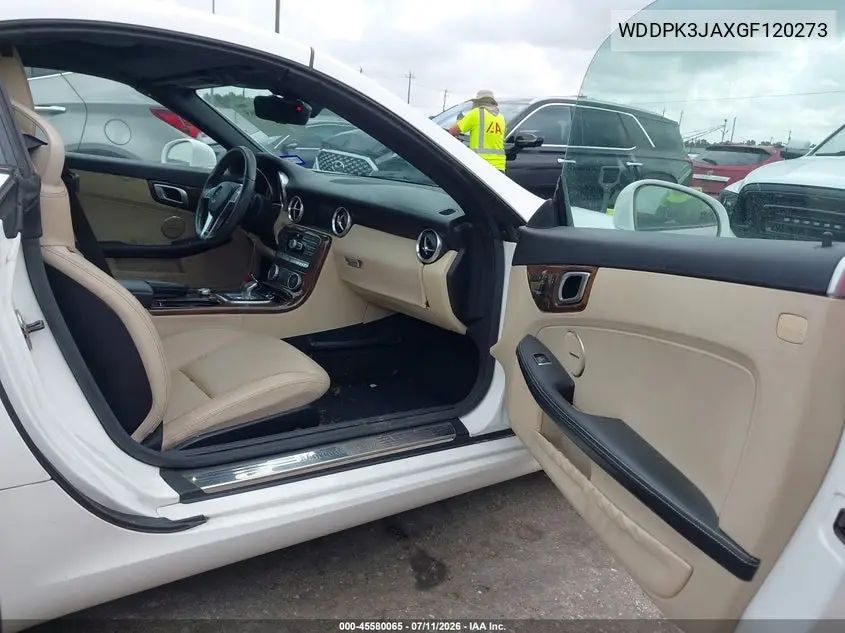 2016 Mercedes-Benz Slk 300 VIN: WDDPK3JAXGF120273 Lot: 45580065