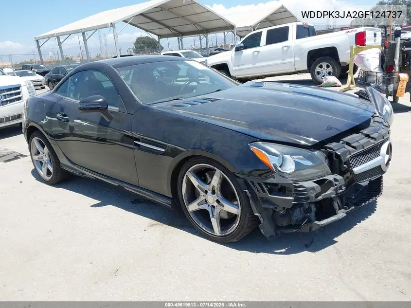 2016 Mercedes-Benz Slk 300 VIN: WDDPK3JA2GF124737 Lot: 45619513