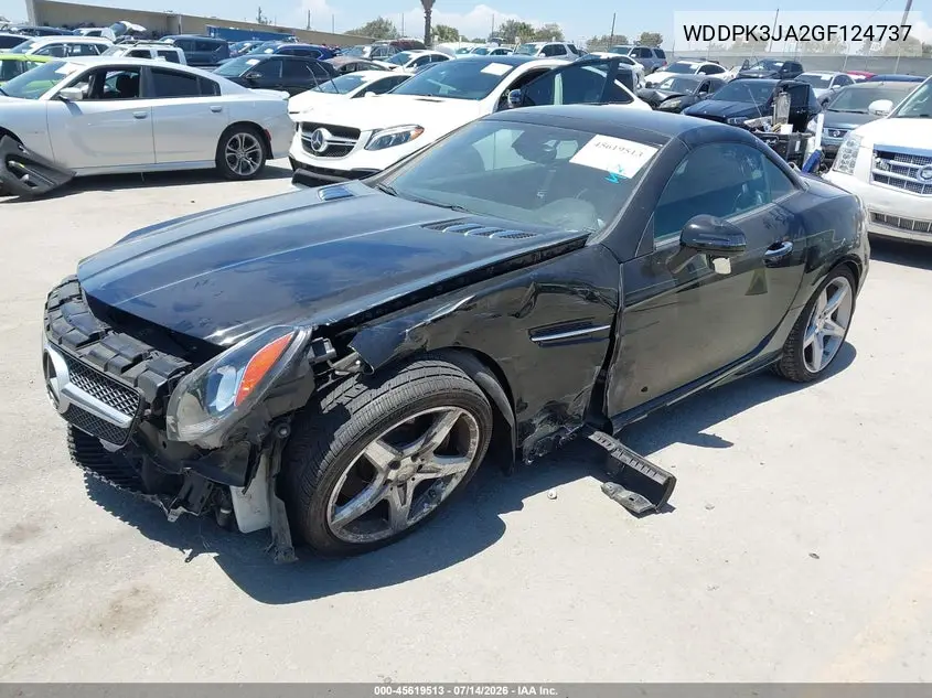 2016 Mercedes-Benz Slk 300 VIN: WDDPK3JA2GF124737 Lot: 45619513