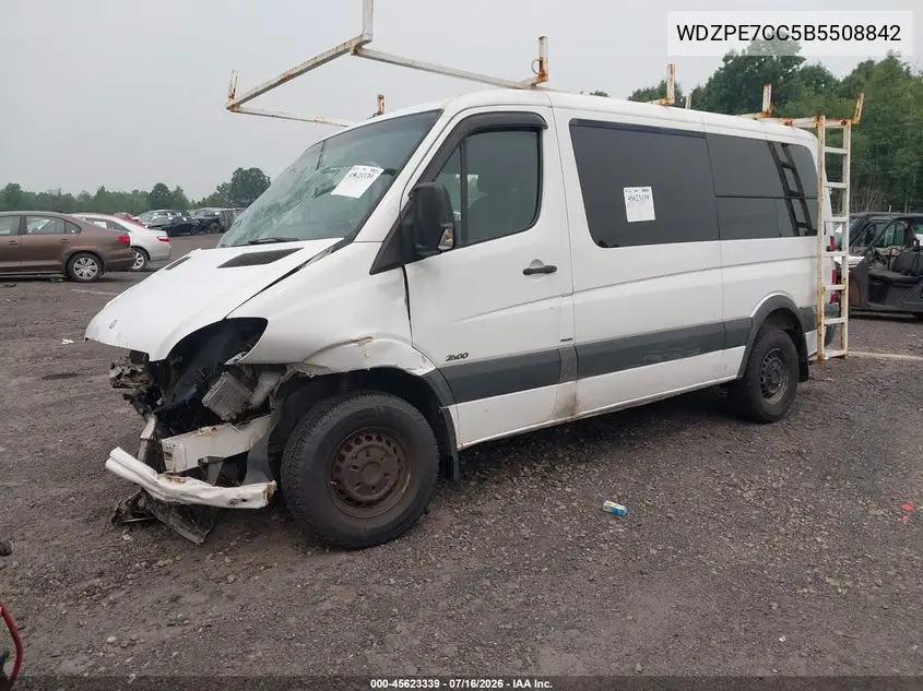 2011 Mercedes-Benz Sprinter 2500 Normal Roof VIN: WDZPE7CC5B5508842 Lot: 45623339