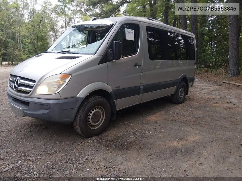 2011 Mercedes-Benz Sprinter 2500 Normal Roof VIN: WDZPE7CC7B5553846 Lot: 45631798