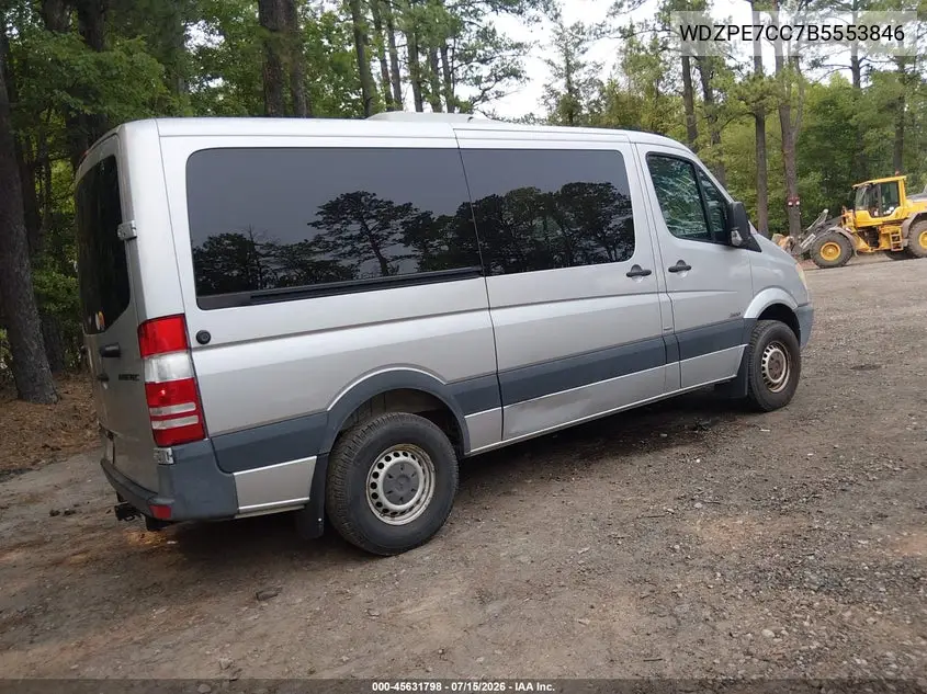 2011 Mercedes-Benz Sprinter 2500 Normal Roof VIN: WDZPE7CC7B5553846 Lot: 45631798