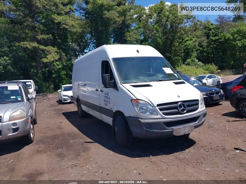 2012 Mercedes-Benz Sprinter 2500 High Roof VIN: WD3PE8CC8C5648269 Lot: 45378927