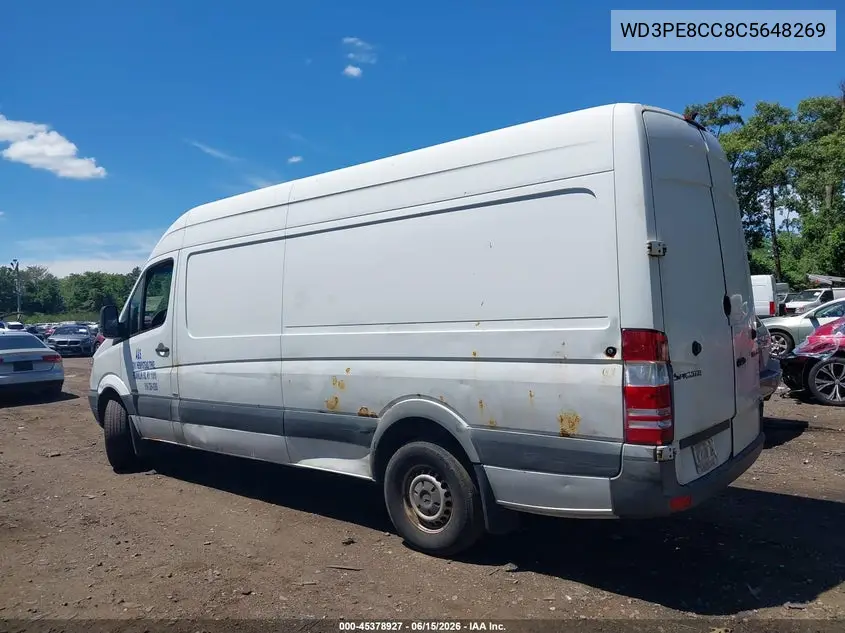 2012 Mercedes-Benz Sprinter 2500 High Roof VIN: WD3PE8CC8C5648269 Lot: 45378927