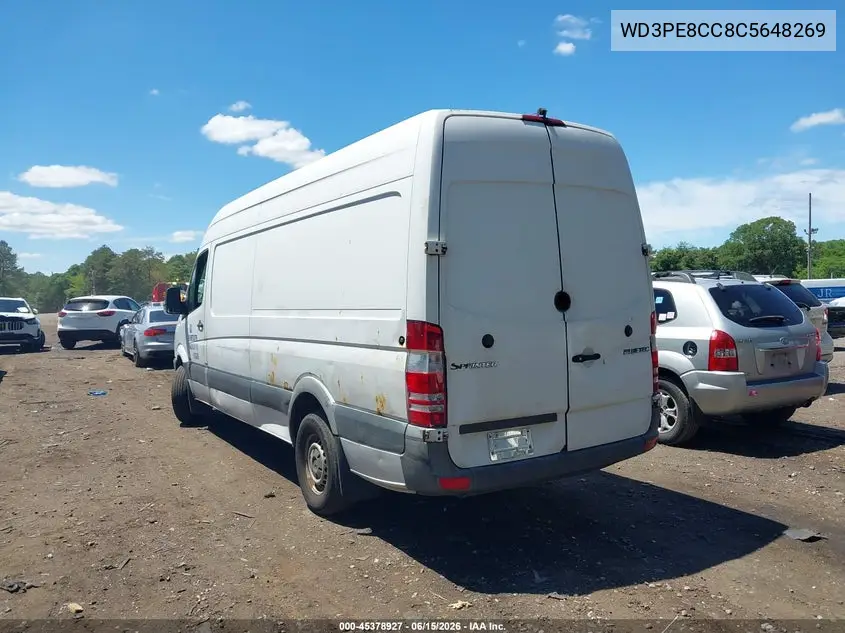 2012 Mercedes-Benz Sprinter 2500 High Roof VIN: WD3PE8CC8C5648269 Lot: 45378927