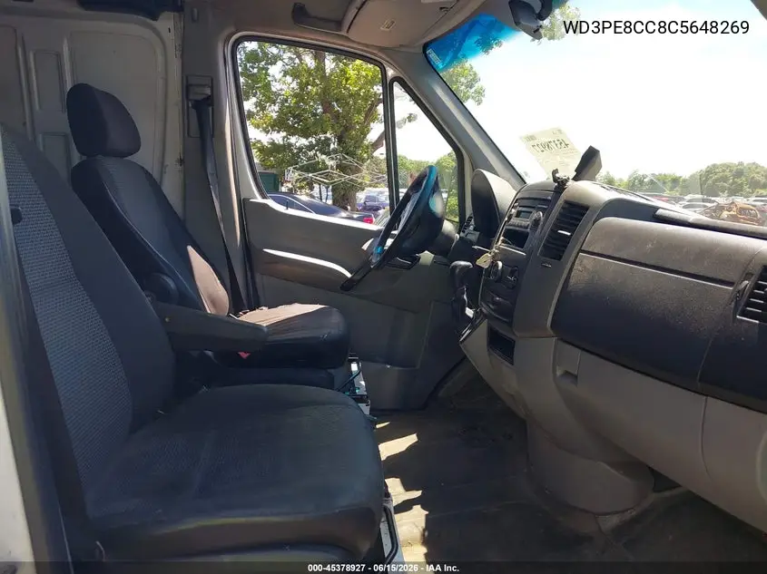 2012 Mercedes-Benz Sprinter 2500 High Roof VIN: WD3PE8CC8C5648269 Lot: 45378927