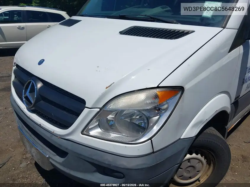2012 Mercedes-Benz Sprinter 2500 High Roof VIN: WD3PE8CC8C5648269 Lot: 45378927