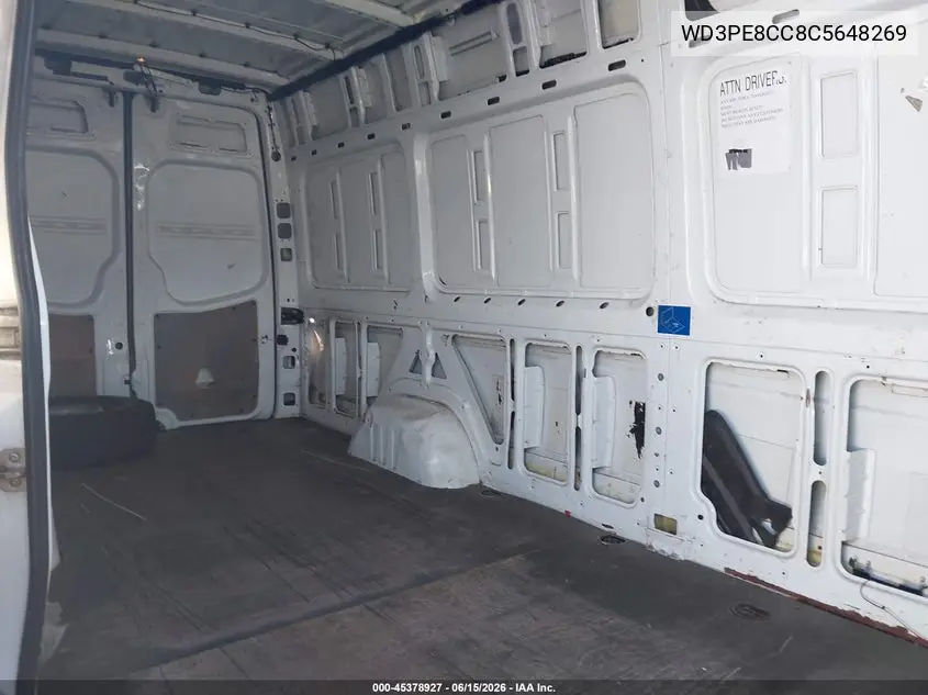 2012 Mercedes-Benz Sprinter 2500 High Roof VIN: WD3PE8CC8C5648269 Lot: 45378927
