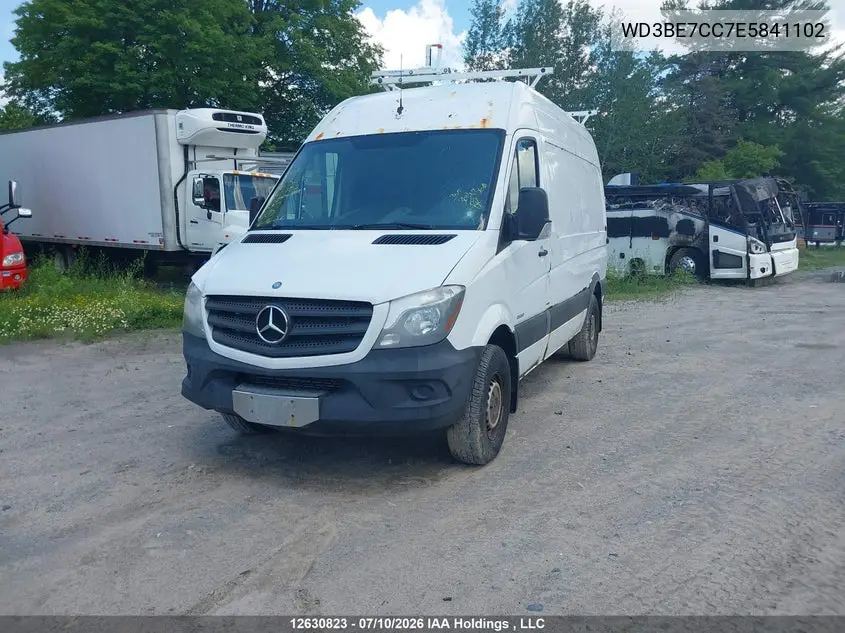 2014 Mercedes-Benz Sprinter 2500 Standard Roof V6 VIN: WD3BE7CC7E5841102 Lot: 12630823