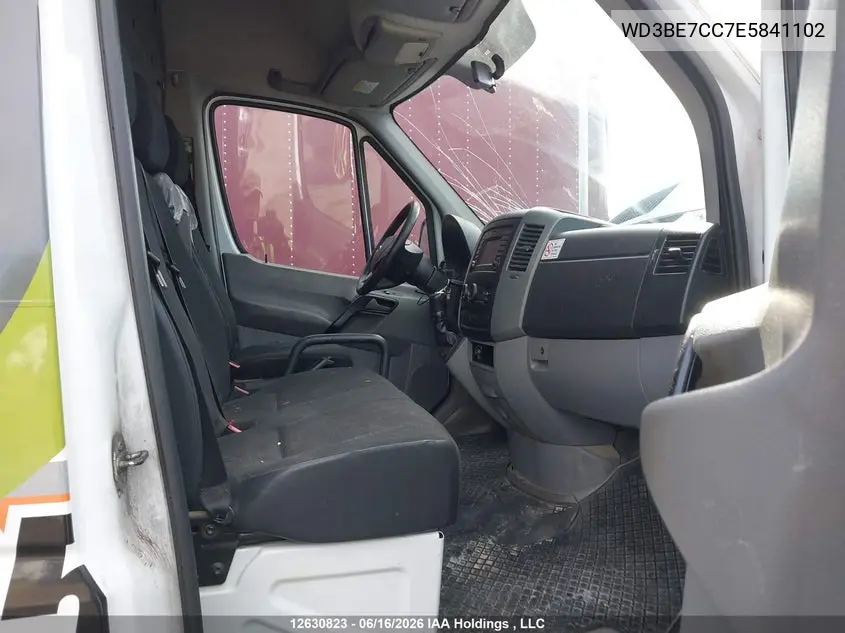 2014 Mercedes-Benz Sprinter 2500 Standard Roof V6 VIN: WD3BE7CC7E5841102 Lot: 12630823