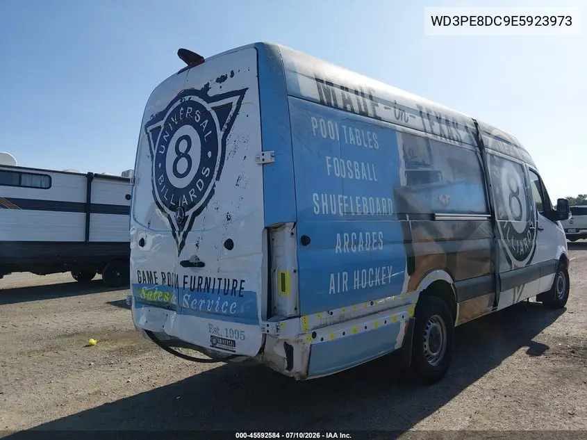 2014 Mercedes-Benz Sprinter 2500 High Roof VIN: WD3PE8DC9E5923973 Lot: 45592584
