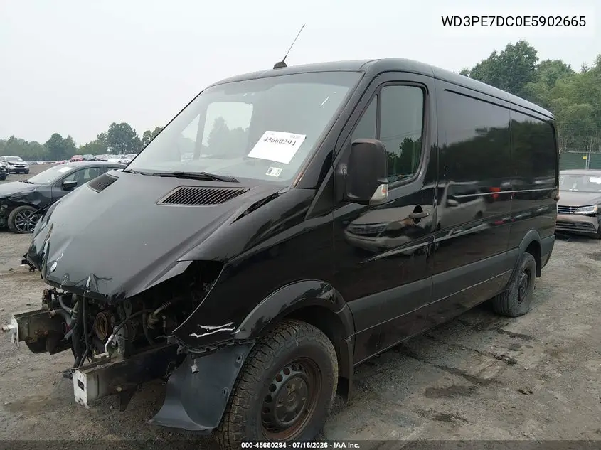 2014 Mercedes-Benz Sprinter 2500 Normal Roof VIN: WD3PE7DC0E5902665 Lot: 45660294