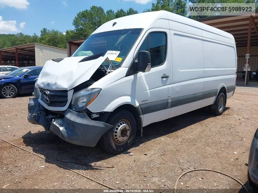 2015 Mercedes-Benz Sprinter 3500 High Roof VIN: WD3PF4CC8F5988922 Lot: 45300536