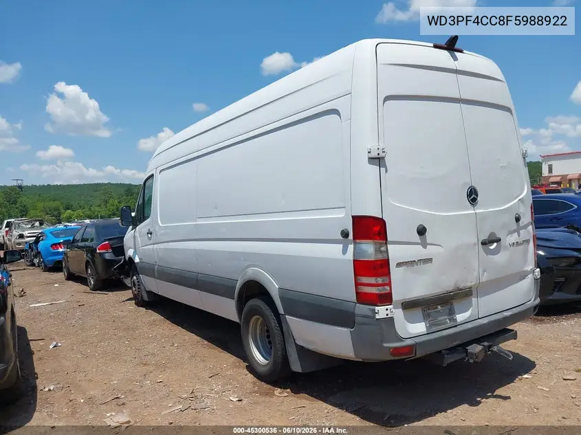 2015 Mercedes-Benz Sprinter 3500 High Roof VIN: WD3PF4CC8F5988922 Lot: 45300536