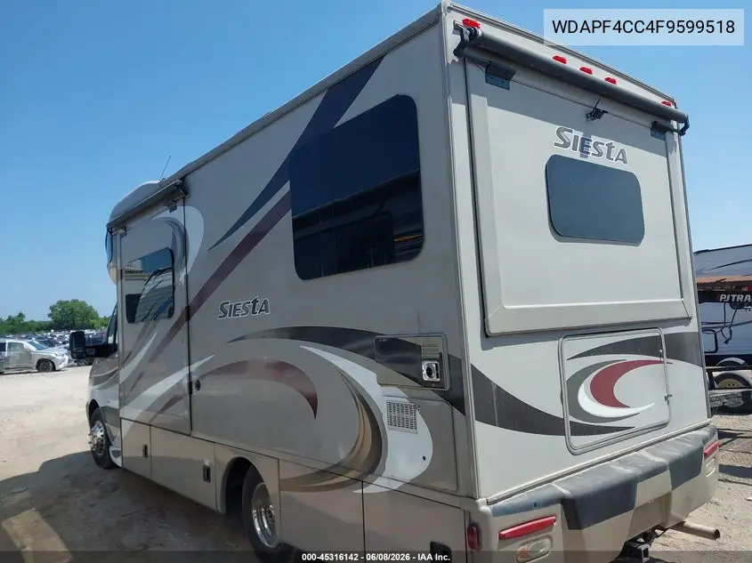 2015 Mercedes-Benz Sprinter 3500 VIN: WDAPF4CC4F9599518 Lot: 45316142