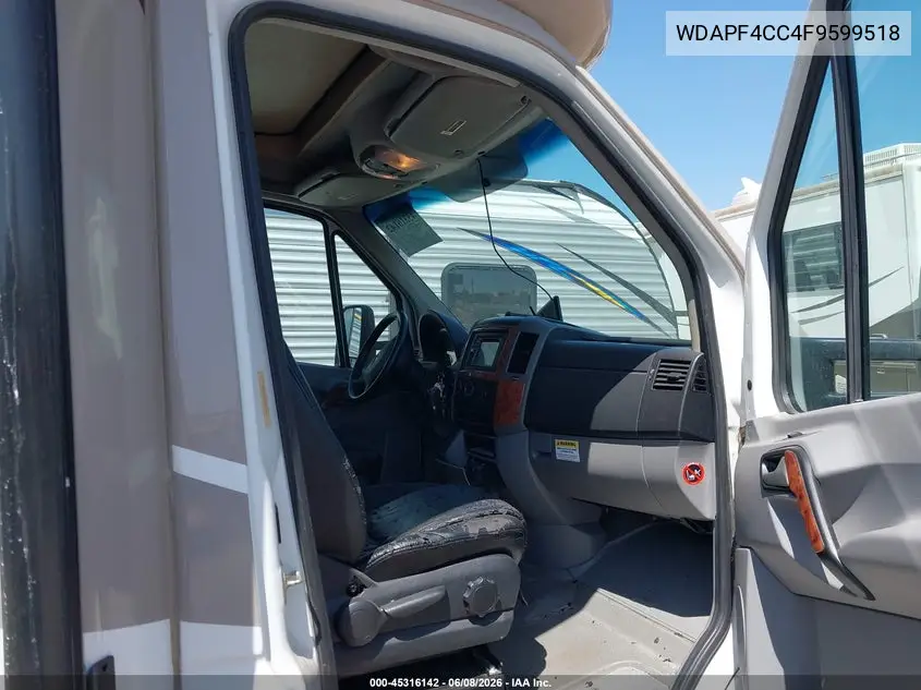 2015 Mercedes-Benz Sprinter 3500 VIN: WDAPF4CC4F9599518 Lot: 45316142