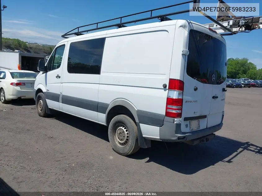 2015 Mercedes-Benz Sprinter 2500 Normal Roof VIN: WD4PE7DC6F5983233 Lot: 45344525