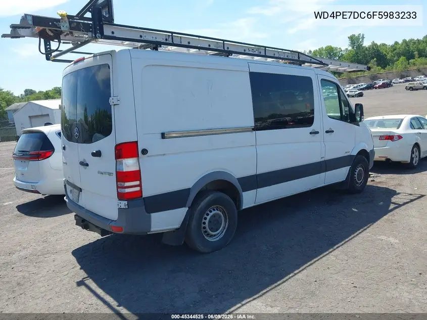 2015 Mercedes-Benz Sprinter 2500 Normal Roof VIN: WD4PE7DC6F5983233 Lot: 45344525