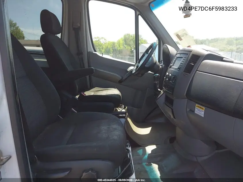 2015 Mercedes-Benz Sprinter 2500 Normal Roof VIN: WD4PE7DC6F5983233 Lot: 45344525