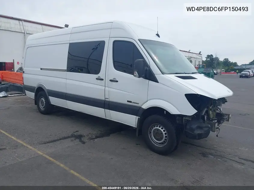 2015 Mercedes-Benz Sprinter 2500 High Roof VIN: WD4PE8DC6FP150493 Lot: 45449191