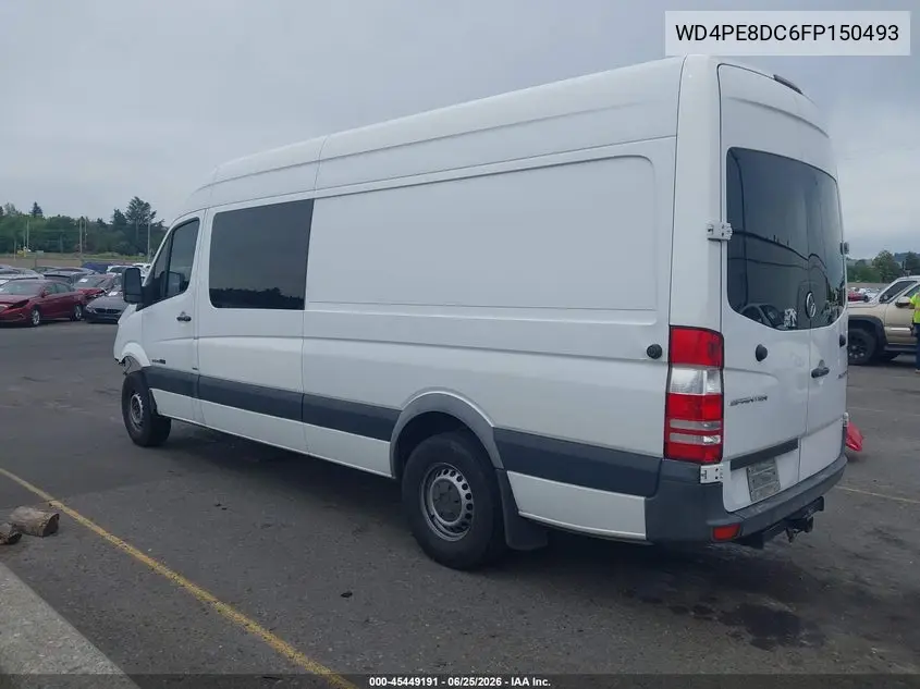 2015 Mercedes-Benz Sprinter 2500 High Roof VIN: WD4PE8DC6FP150493 Lot: 45449191