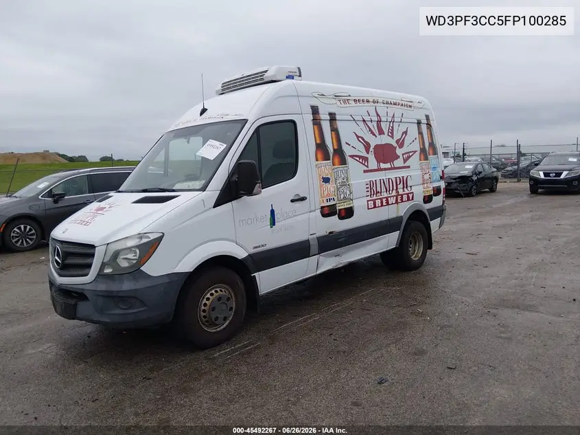 2015 Mercedes-Benz Sprinter 3500 High Roof VIN: WD3PF3CC5FP100285 Lot: 45492267