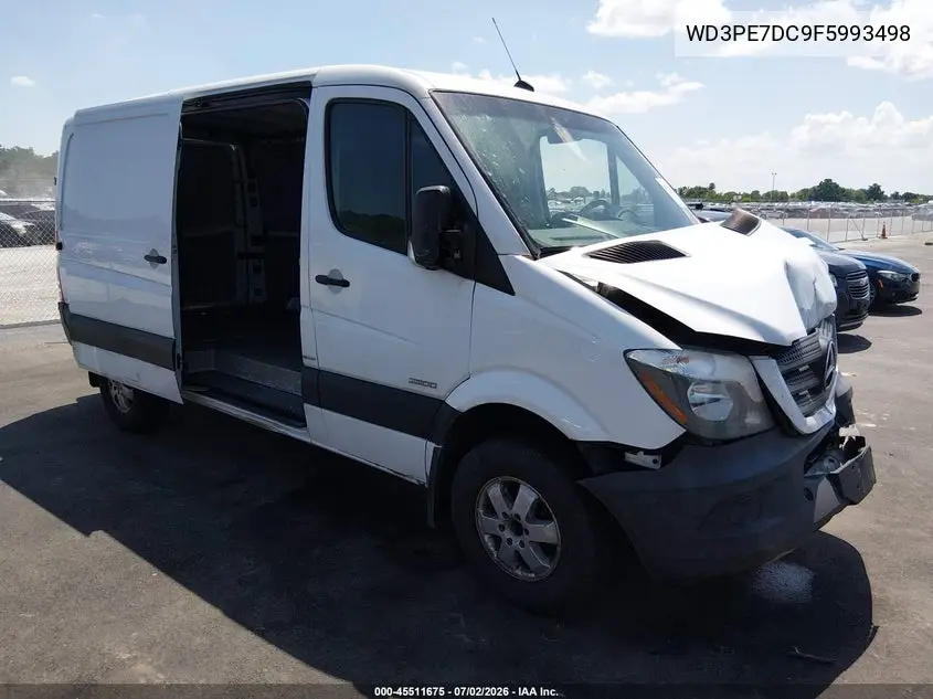 2015 Mercedes-Benz Sprinter 2500 Normal Roof VIN: WD3PE7DC9F5993498 Lot: 45511675