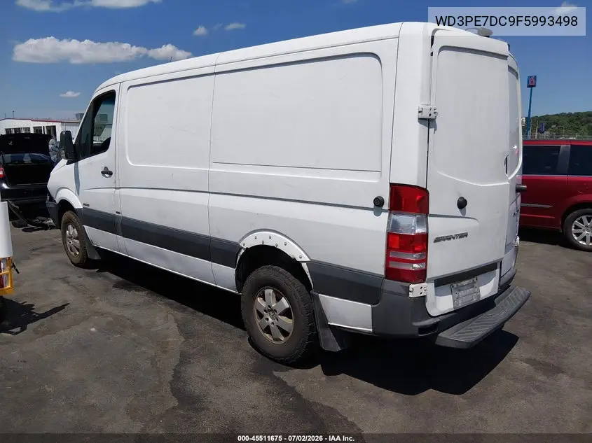 2015 Mercedes-Benz Sprinter 2500 Normal Roof VIN: WD3PE7DC9F5993498 Lot: 45511675