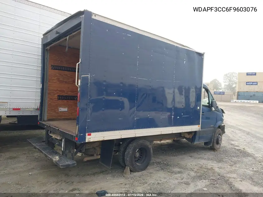 2015 Mercedes-Benz Sprinter 3500 VIN: WDAPF3CC6F9603076 Lot: 45582113