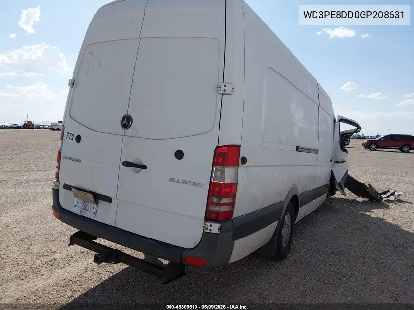 2016 Mercedes-Benz Sprinter 2500 High Roof VIN: WD3PE8DD0GP208631 Lot: 45309519
