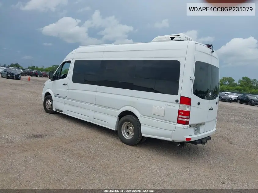 2016 Mercedes-Benz Sprinter 3500 High Roof VIN: WDAPF4CC8GP235079 Lot: 45313783