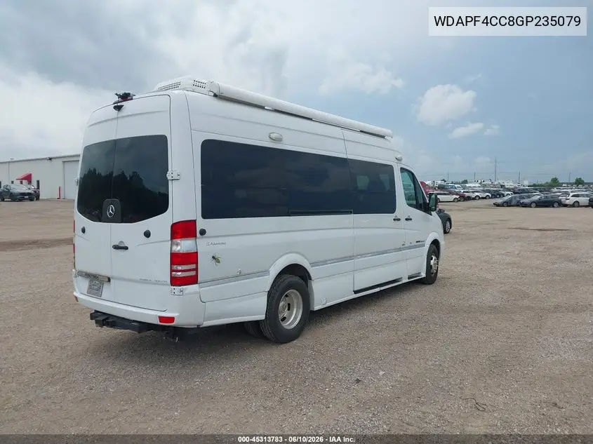 2016 Mercedes-Benz Sprinter 3500 High Roof VIN: WDAPF4CC8GP235079 Lot: 45313783