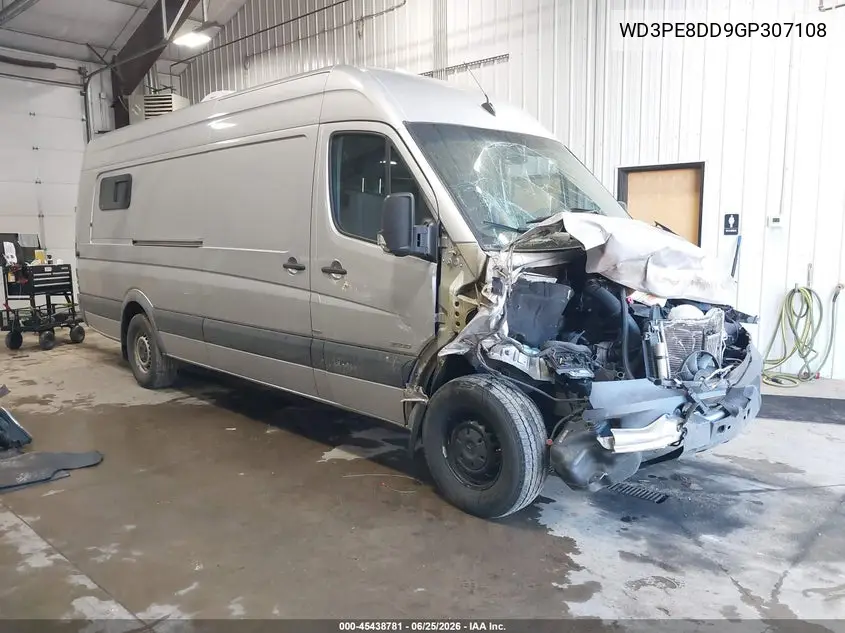 2016 Mercedes-Benz Sprinter 2500 High Roof VIN: WD3PE8DD9GP307108 Lot: 45438781
