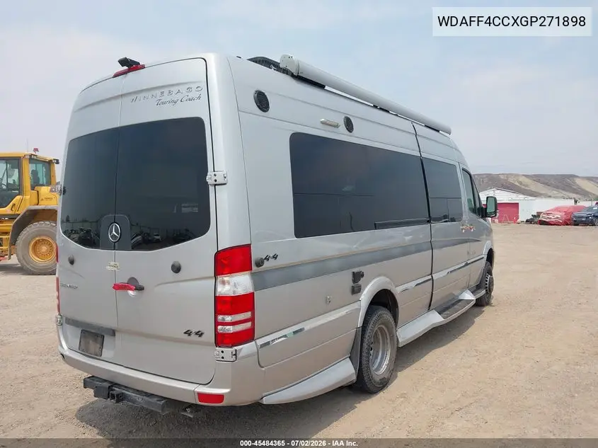 2016 Mercedes-Benz Sprinter 3500 High Roof VIN: WDAFF4CCXGP271898 Lot: 45484365