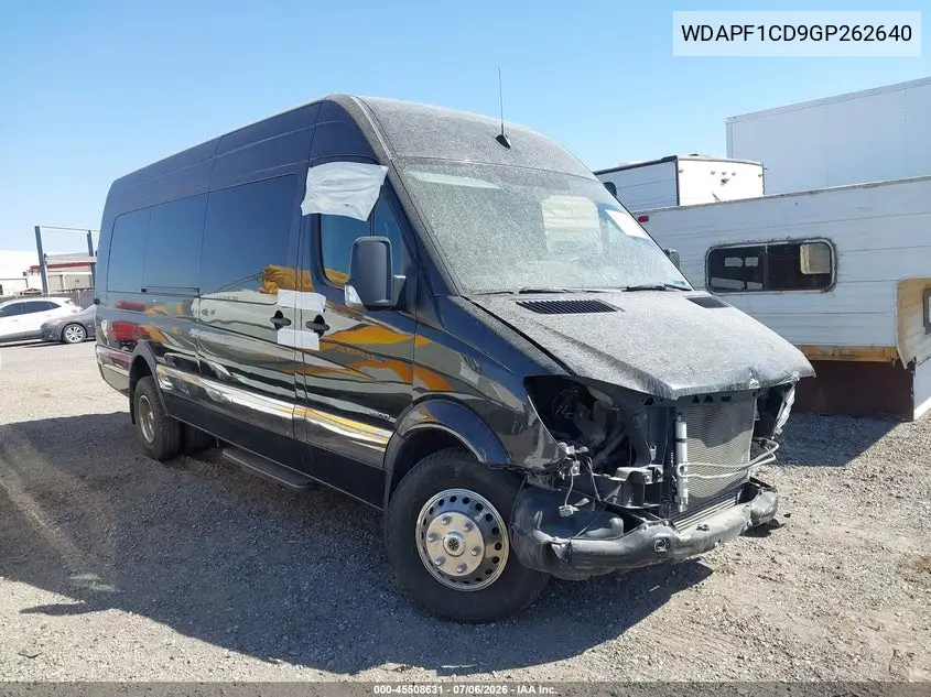 2016 Mercedes-Benz Sprinter 3500 VIN: WDAPF1CD9GP262640 Lot: 45508631
