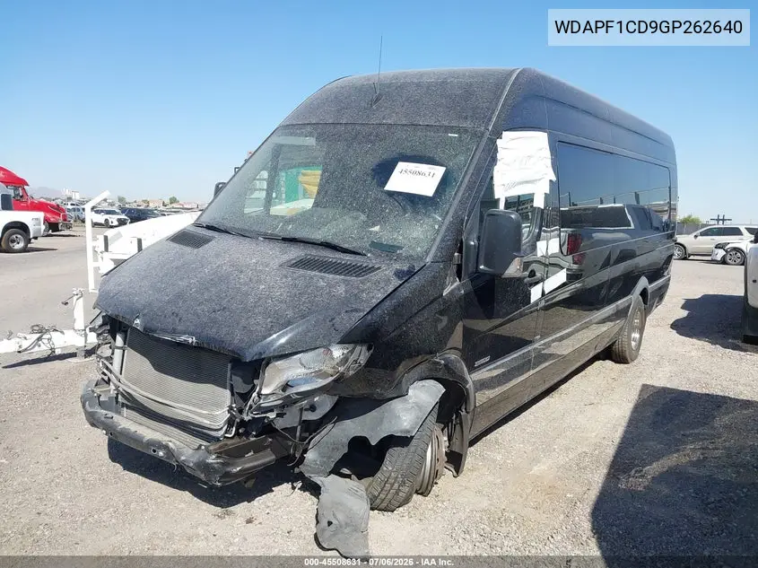 2016 Mercedes-Benz Sprinter 3500 VIN: WDAPF1CD9GP262640 Lot: 45508631
