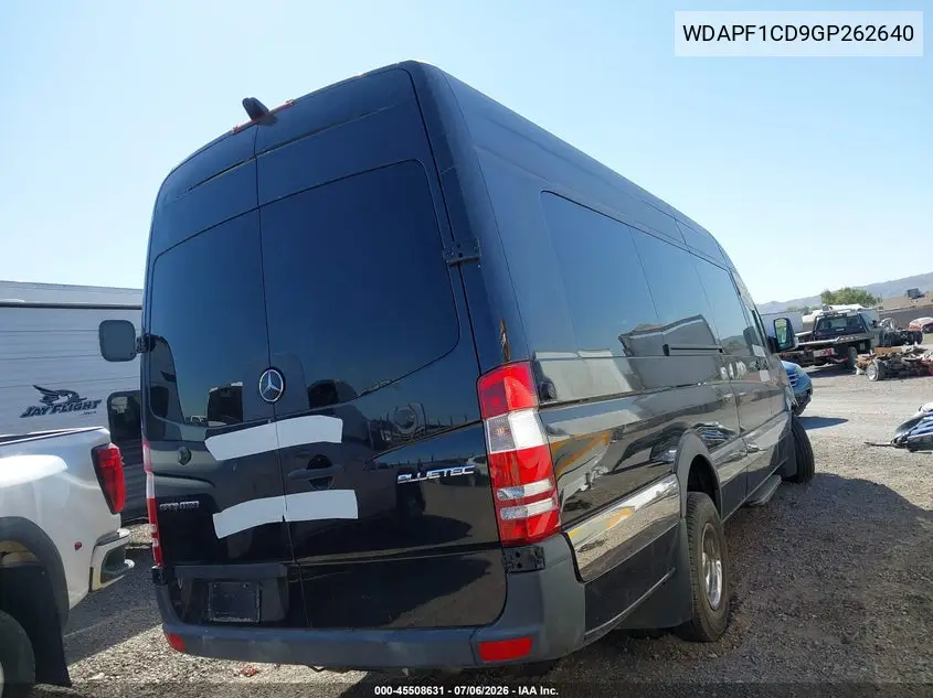 2016 Mercedes-Benz Sprinter 3500 VIN: WDAPF1CD9GP262640 Lot: 45508631