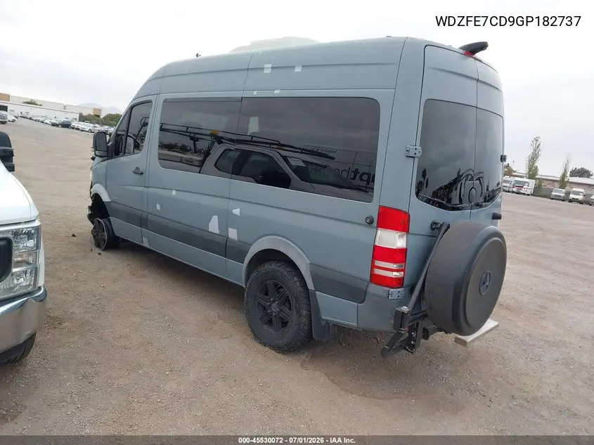2016 Mercedes-Benz Sprinter 2500 Normal Roof VIN: WDZFE7CD9GP182737 Lot: 45530072