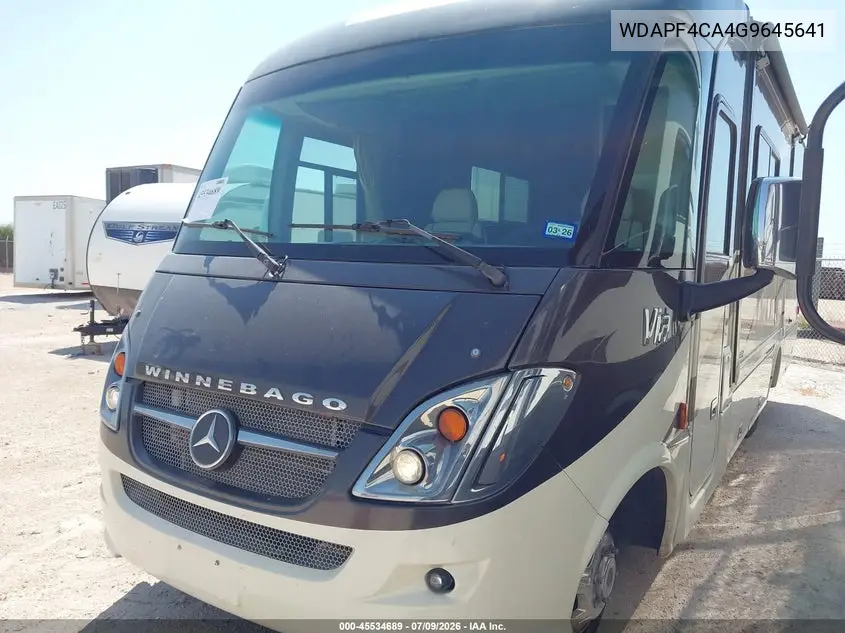 2016 Mercedes Sprinter VIN: WDAPF4CA4G9645641 Lot: 45534689