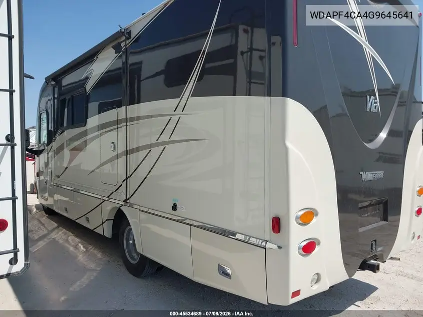 2016 Mercedes Sprinter VIN: WDAPF4CA4G9645641 Lot: 45534689