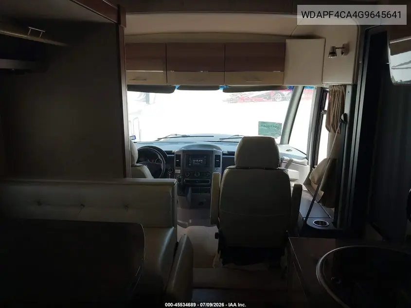2016 Mercedes Sprinter VIN: WDAPF4CA4G9645641 Lot: 45534689