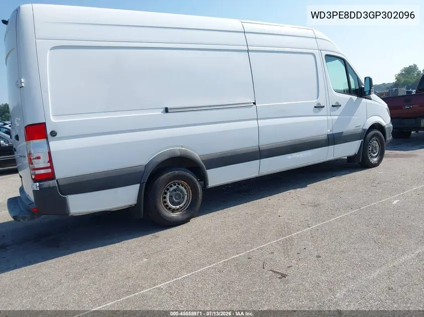 2016 Mercedes-Benz Sprinter 2500 High Roof VIN: WD3PE8DD3GP302096 Lot: 45558971