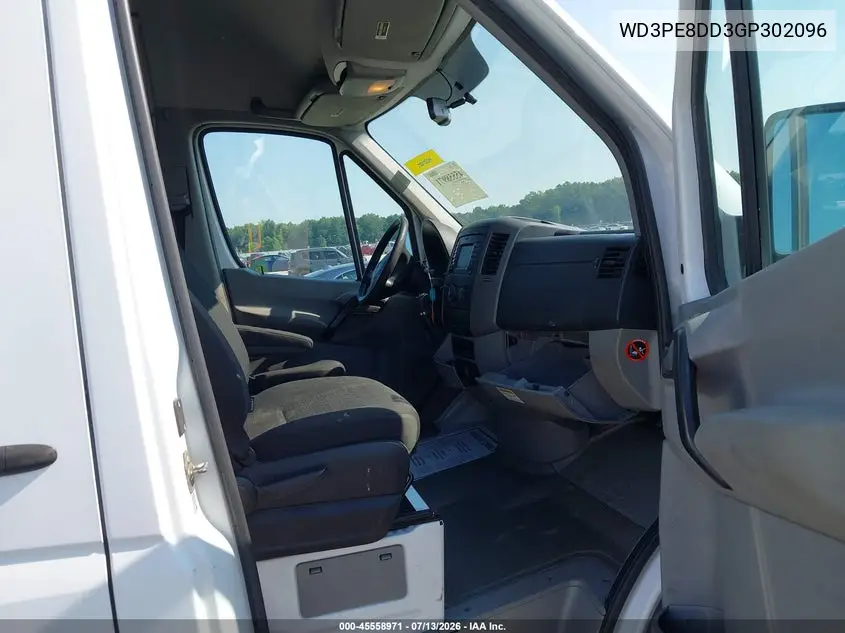 2016 Mercedes-Benz Sprinter 2500 High Roof VIN: WD3PE8DD3GP302096 Lot: 45558971